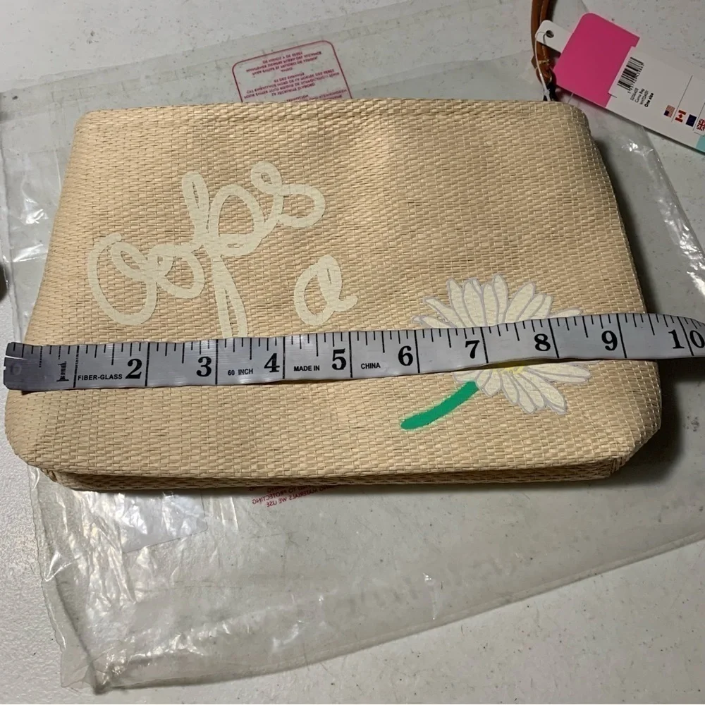 New Joules Oops A Daisy Summer Cosmetic Bag Brown BNWT
